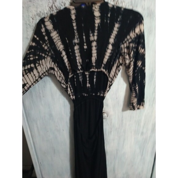 Gypsy Tie Dye Maxi Open Back Dress Xs Boho Artsy Sexy Classic - Picture 7 of 10